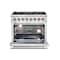 Forno Capriasca Titanium Professional 36In. Freestanding Dual Fuel Range FFSGS6187-36 - alternate 3